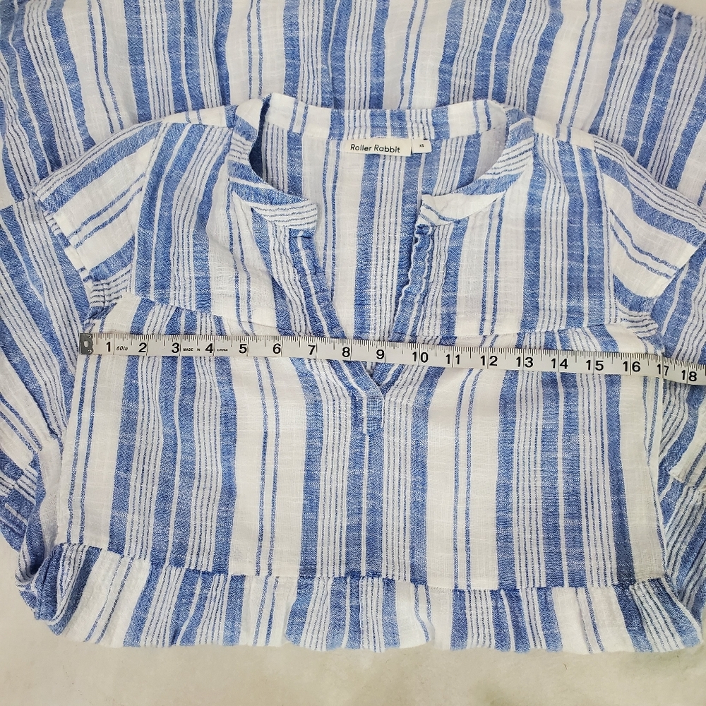 Roller Rabbit Montauk Pamela Cotton Cover-up Shirt Dress Beachy Vacation Cruise - Picture 13 of 14